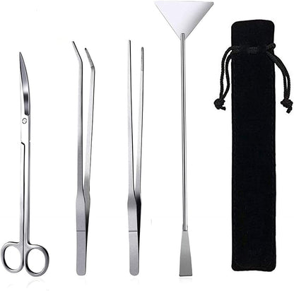 4-in-1 Stainless Steel Aquascaping Tool Set
