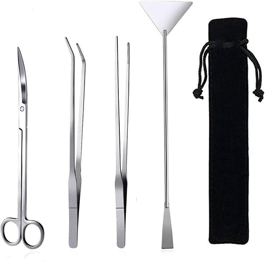 4-in-1 Stainless Steel Aquascaping Tool Set