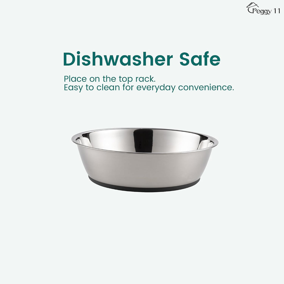 2-Pack Stainless Steel Pet Bowls (3 US Cup Each)