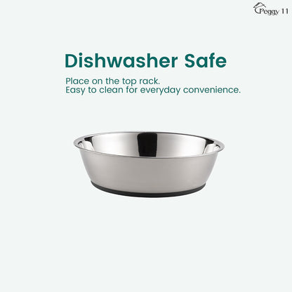 2-Pack Stainless Steel Pet Bowls (3 US Cup Each)