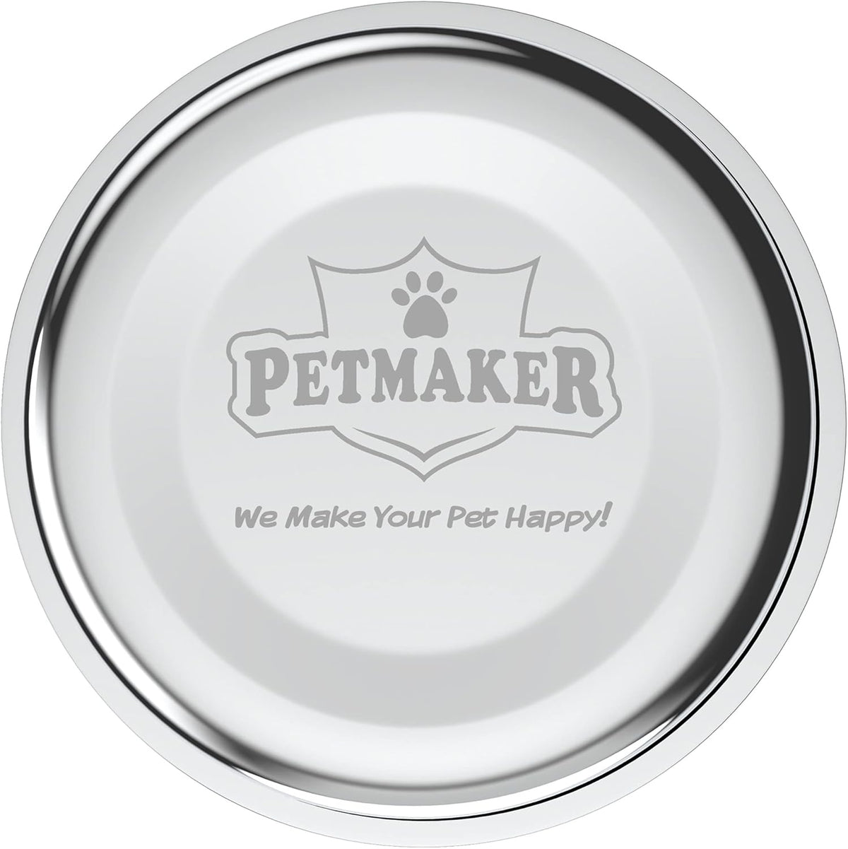 Dual Stainless Steel Dog Bowl Set with Decorative Stand (40 oz, Silver/Black)