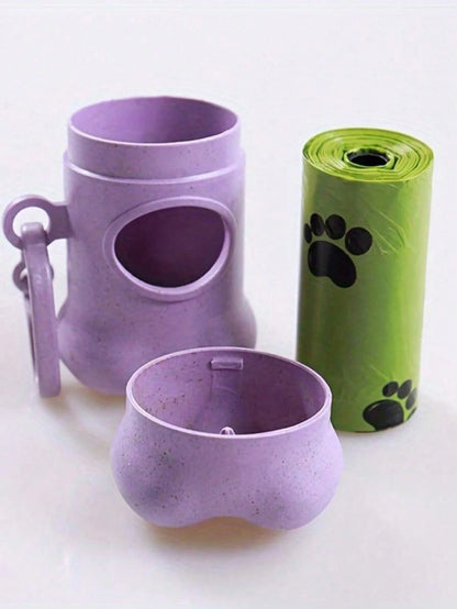 6-Piece Eco-Friendly Bone-Shaped Pet Waste Bag Holder Clip Set