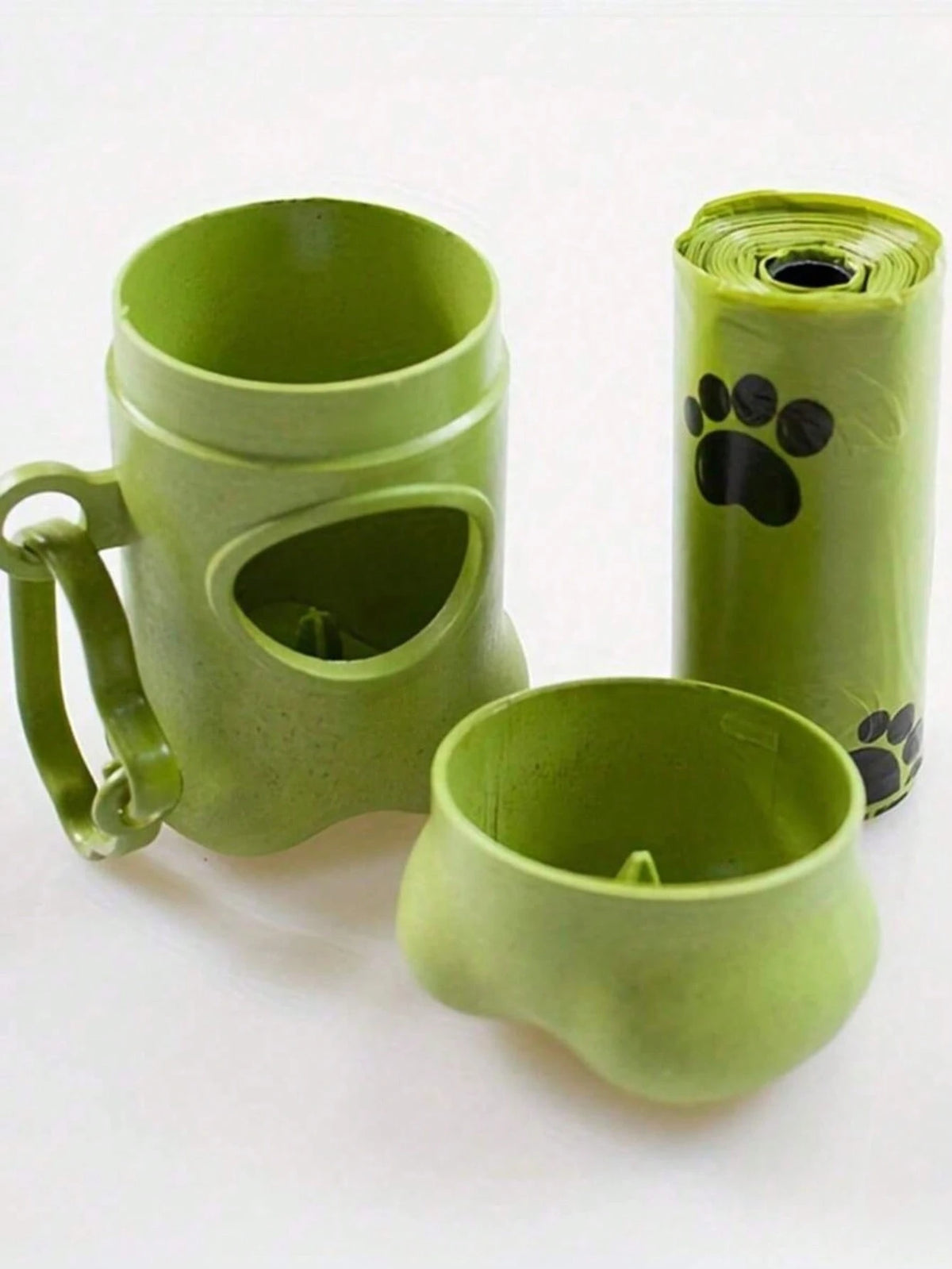6-Piece Eco-Friendly Bone-Shaped Pet Waste Bag Holder Clip Set