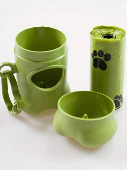6-Piece Eco-Friendly Bone-Shaped Pet Waste Bag Holder Clip Set