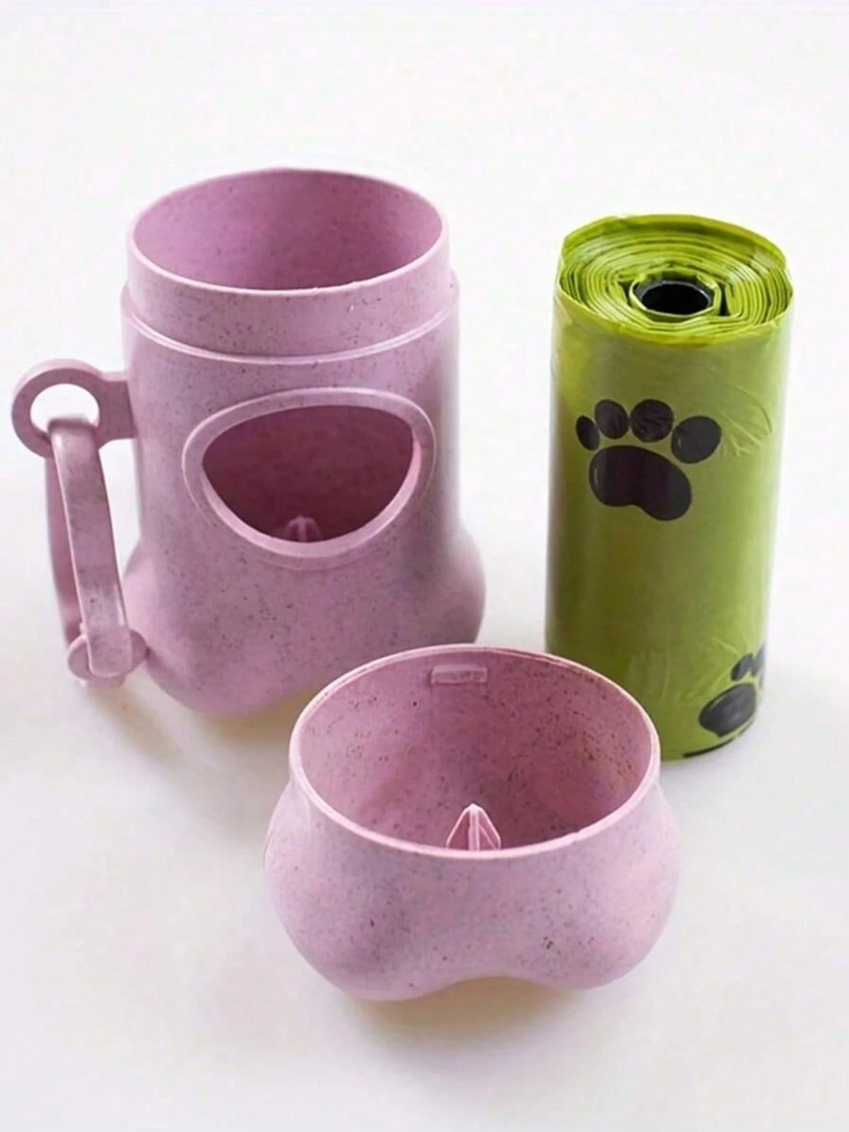 6-Piece Eco-Friendly Bone-Shaped Pet Waste Bag Holder Clip Set