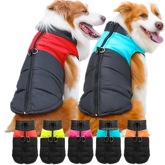 Waterproof Winter Dog Jacket & Padded Vest