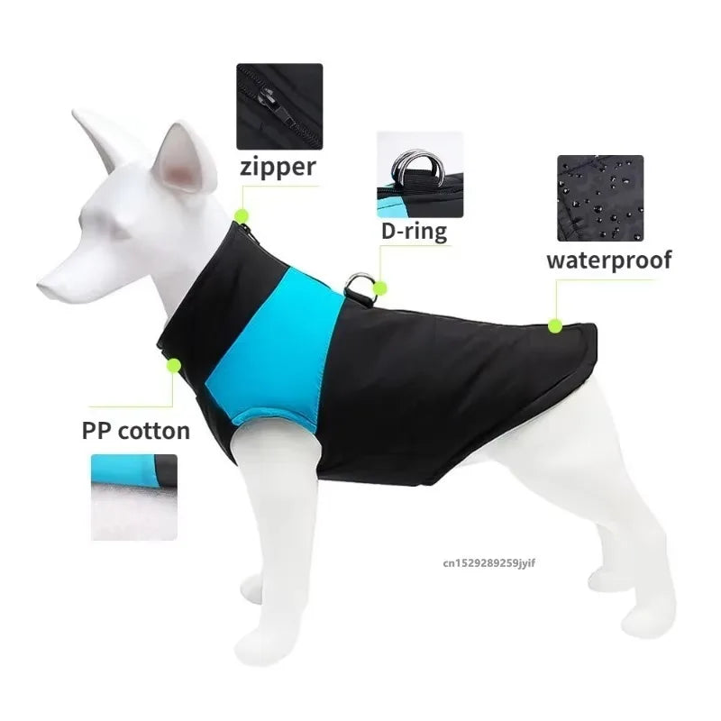 Waterproof Winter Dog Jacket & Padded Vest