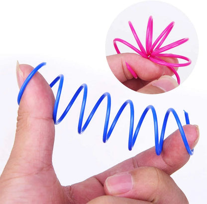 40-Pack Colorful Cat Spiral Springs