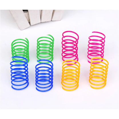 40-Pack Colorful Cat Spiral Springs